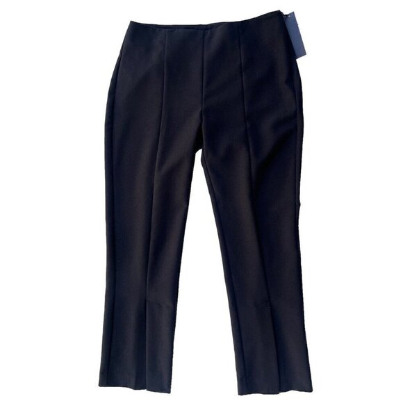 Supply & Demand Pants - Supply & Demand Womens Black Slit Front Flat Ankle Pants Size 2